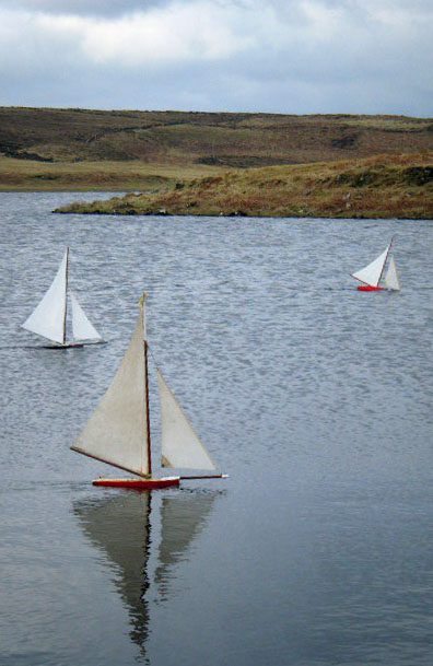 (L to R) Douglas's, Loughie's and the Brockley boat on Ushet. Photo: RC